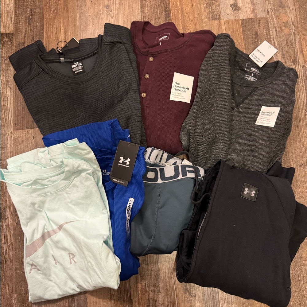 Under Armour and Nike Clothing Bundle